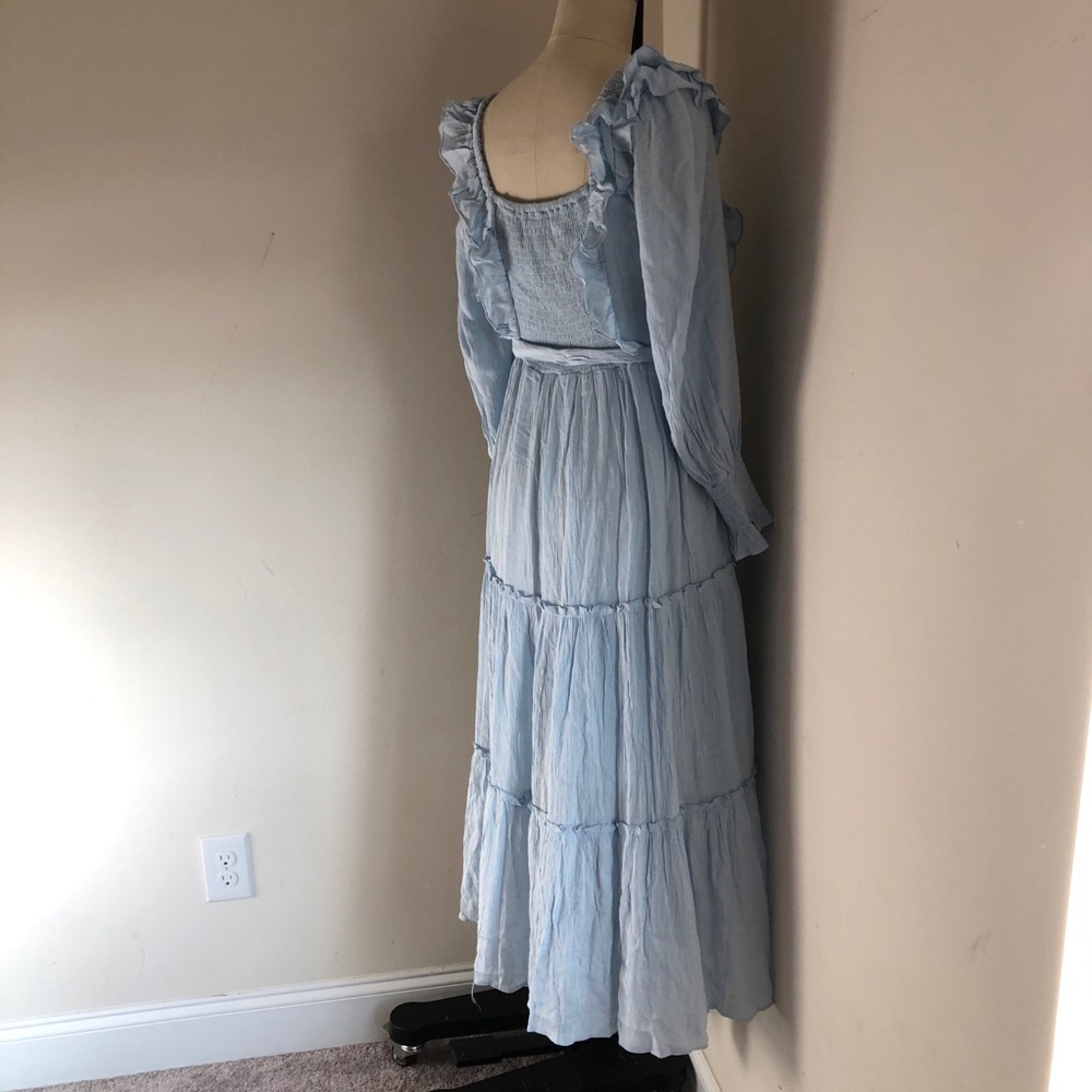 Blue Ruffle Dress - Picture 4 of 4
